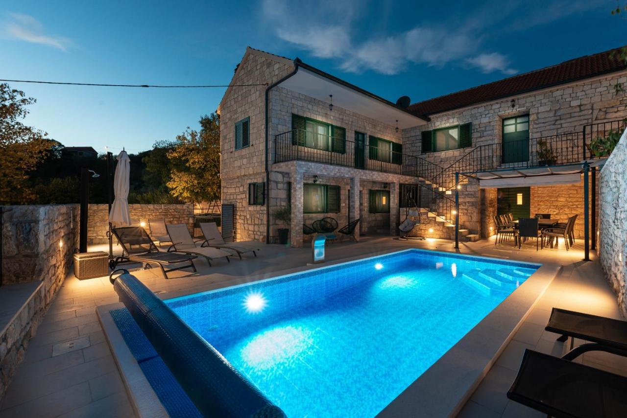 Stone Villa Didovi Snovi With Heated Pool Lisane Ostrovicke Exterior foto